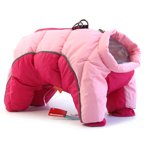 dog winter teddy cotton coat