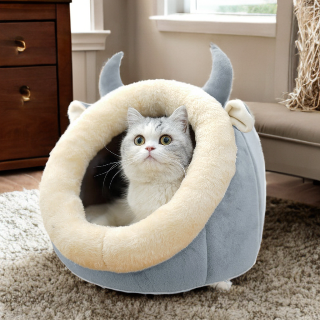 Cat House Villa Enclosed Cat Bed