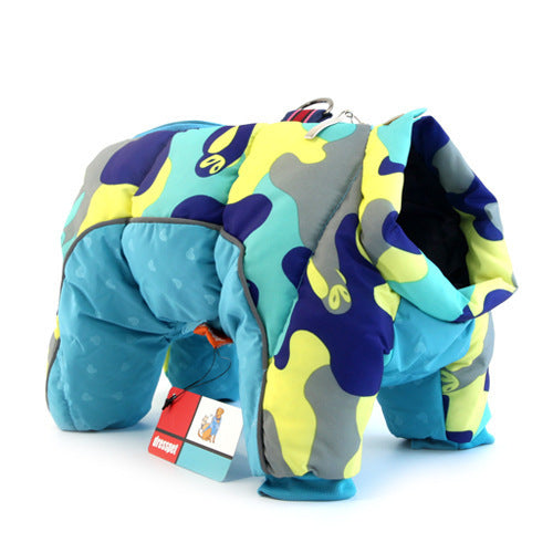 dog winter teddy cotton coat