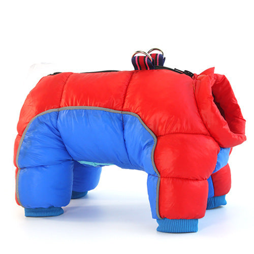 dog winter teddy cotton coat