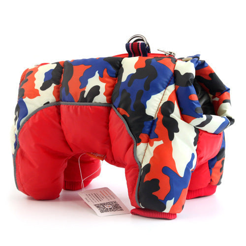 dog winter teddy cotton coat